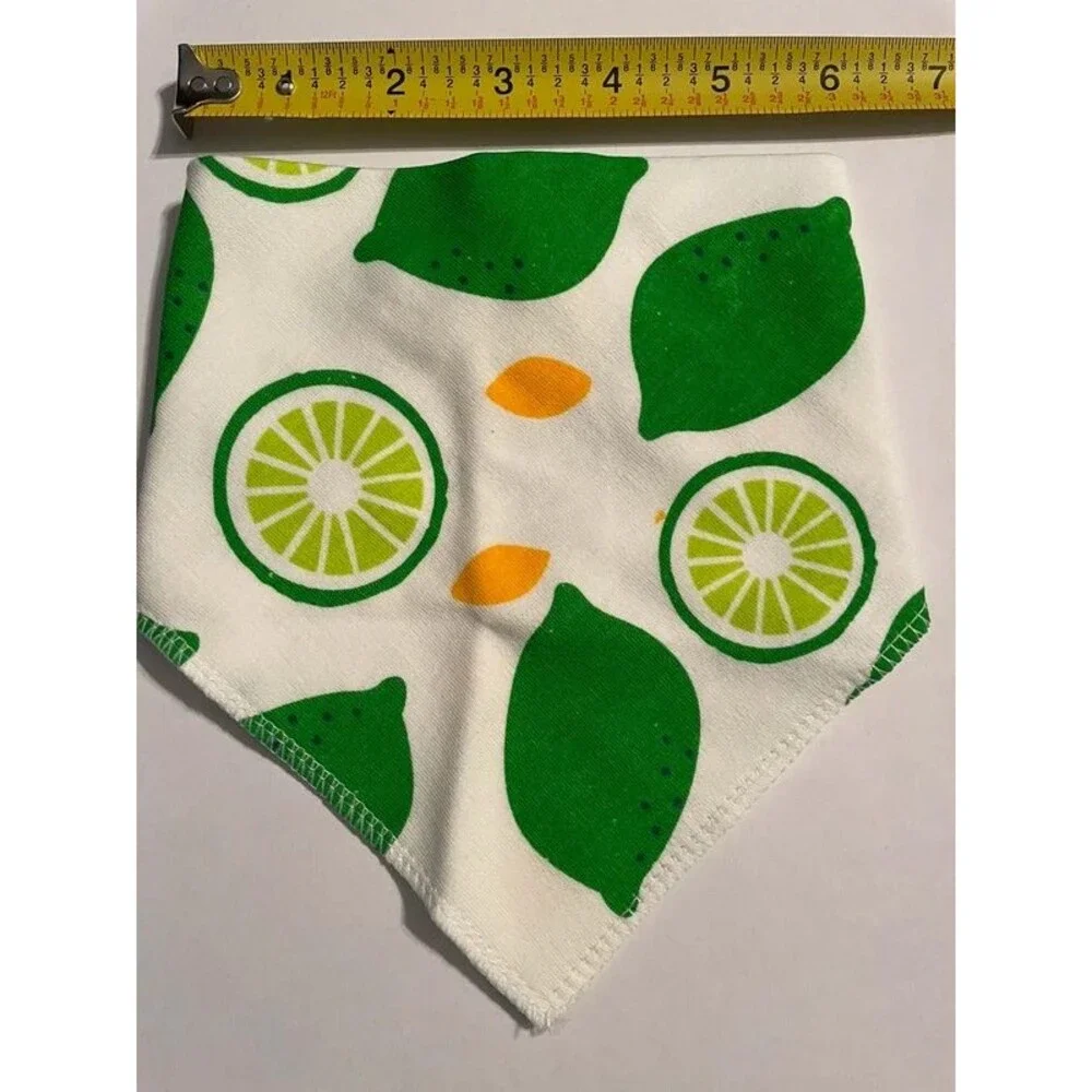 Adjustable Pet Dog bandana Green Limes
